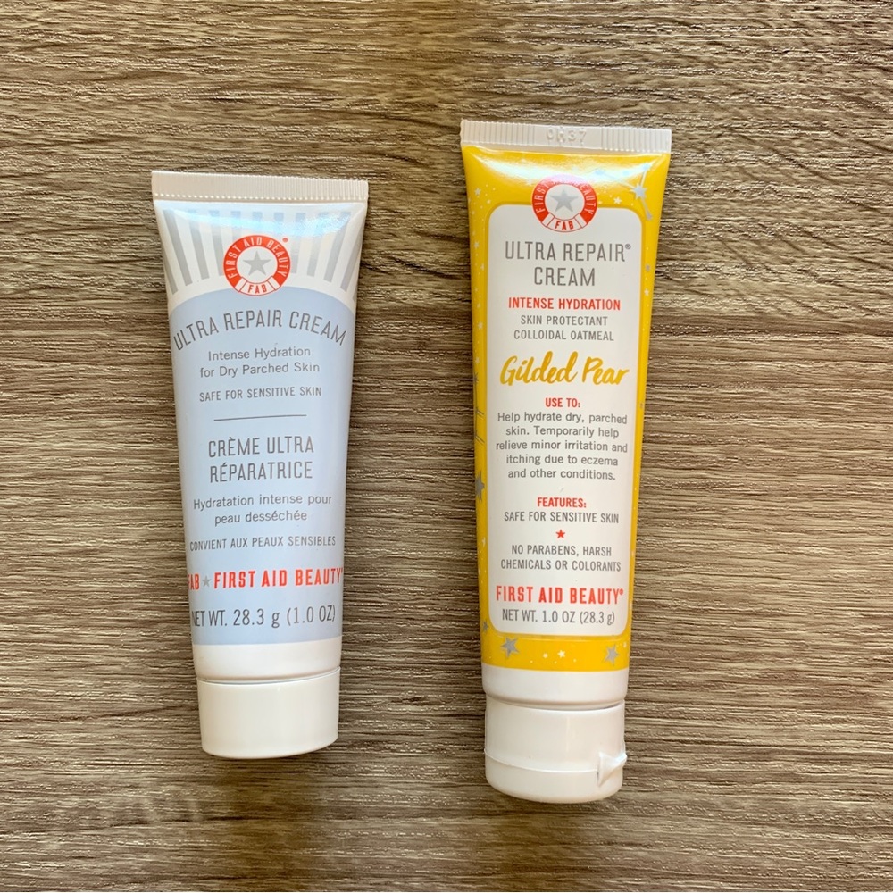 First Aid Beauty Ultra Repair Cream Original 1oz & Gilded Pear 1oz
